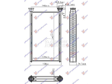GREJAC KABINE za Mercedes Benz C Klasa od 2014. do 2018. god.
