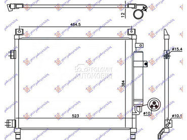HLADNJAK KLIME 1.2 BENZIN za Nissan Note za 2013. god.