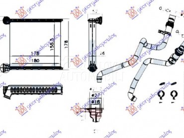 GREJAC KABINE (158x175x22) za Volkswagen Jetta od 2014. do 2018. god.