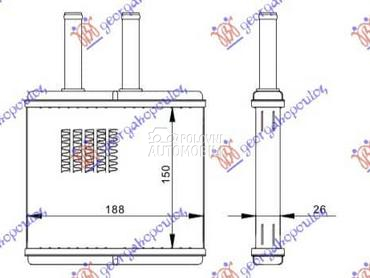 GREJAC KABINE za Daewoo Kalos od 2003. do 2005. god.