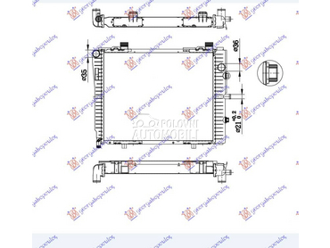 HLADNJAK MOTORA 2.0/2.3... za Mercedes Benz C Klasa od 1993. do 1999. god.