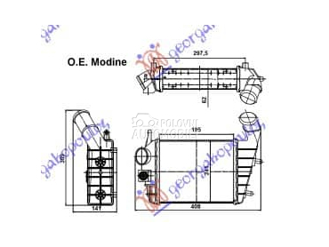 HLADNJAK INTERKULERA... za Alfa Romeo 156 od 2003. do 2005. god.