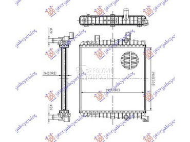 HLADNJAK MOTORA DODATNI... za Porsche Cayenne od 2010. do 2015. god.