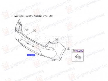 ZADNJI BRANIK (O) za Hyundai i30 od 2017. do 2020. god.