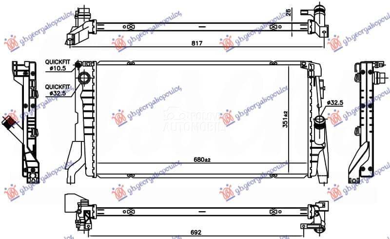 HLADNJAK MOTORA 1.5 (216i/2...