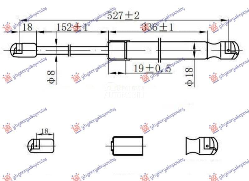 AMORTIZER GEPEK VRATA 670...