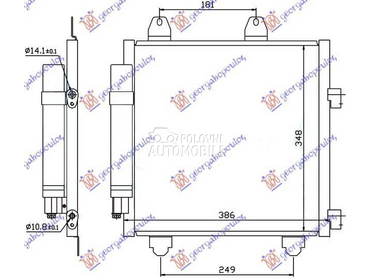HLADNJAK KLIME 1.0 BENZIN... za Toyota Aygo od 2012. do 2014. god.