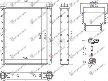 GREJAC KABINE za Mercedes Benz GLA Klasa od 2014. do 2017. god.