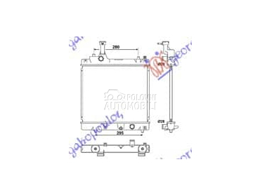 HLADNJAK MOTORA (37.5x42.6) za Nissan Pixo od 2009. do 2009. god.
