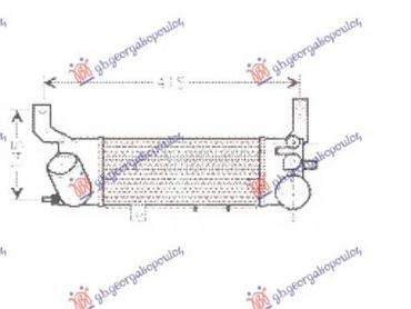 HLADNJAK INTERKULERA 2.0 DIZEL za Mazda 323 od 1998. do 2003. god.
