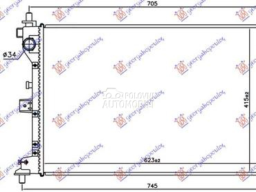 (NEMA) HLADNJAK MOTORA 1.6... za Suzuki Vitara za 2019. god.