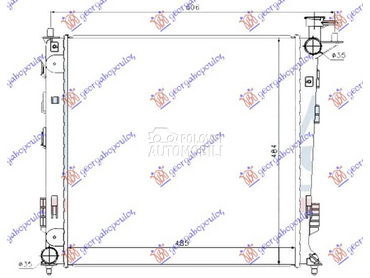 HLADNJAK MOTORA 1.7/2.0... za Kia Sportage od 2014. do 2015. god.