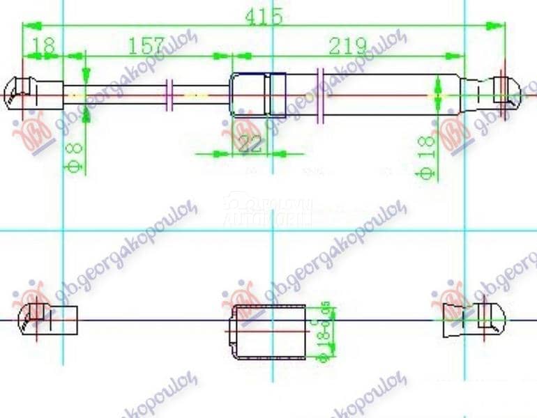 AMORTIZER GEPEK VRATA 405...