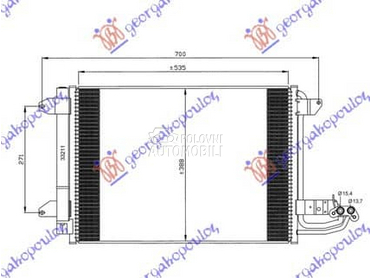 HLADNJAK KLIME... za Škoda Octavia od 2004. do 2008. god.