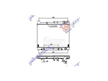 HLADNJAK MOTORA 1.3/1.5... za Toyota Yaris od 1999. do 2005. god.
