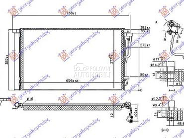 HLADNJAK KLIME 1.4/1.6 Mpi... za Hyundai i30 od 2017. do 2020. god.