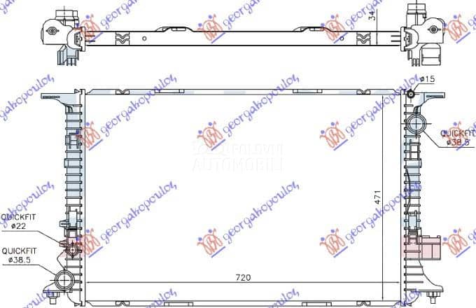 HLADNJAK MOTORA 4.0 TFSi...