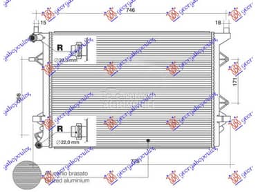 HLADNJAK MOTORA DODATNI... za Volkswagen Jetta od 2010. do 2014. god.