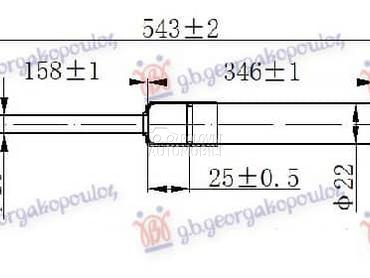 (NEMA) AMORTIZER GEPEK... za Seat Alhambra od 2010. do 2010. god.