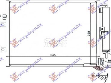 HLADNJAK KLIME 1.5 DCi (510... za Renault Clio od 2009. do 2013. god.