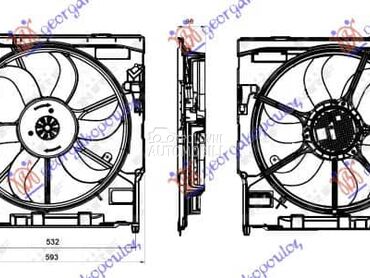 VENTILATOR KOMPLET (3.0... za BMW X5 od 2010. do 2013. god.