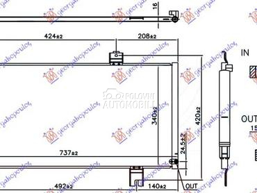 HLADNJAK KLIME 1.3 BENZIN... za Honda Jazz od 2015. do 2018. god.