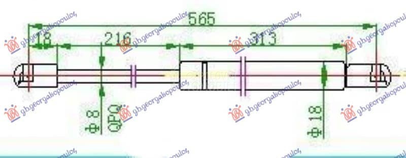 AMORTIZER GEPEK VRATA 5...