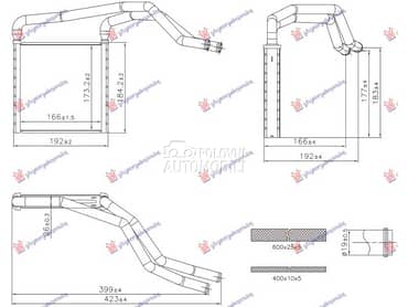 GREJAC KABINE (166x173x26) za Kia Soul od 2013. do 2016. god.