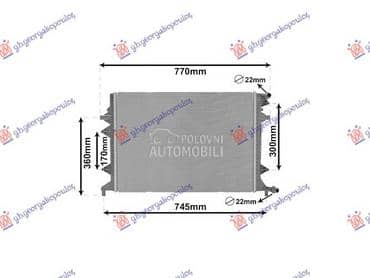 HLADNJAK MOTORA DODATNI... za Volkswagen Tiguan od 2016. do 2020. god.