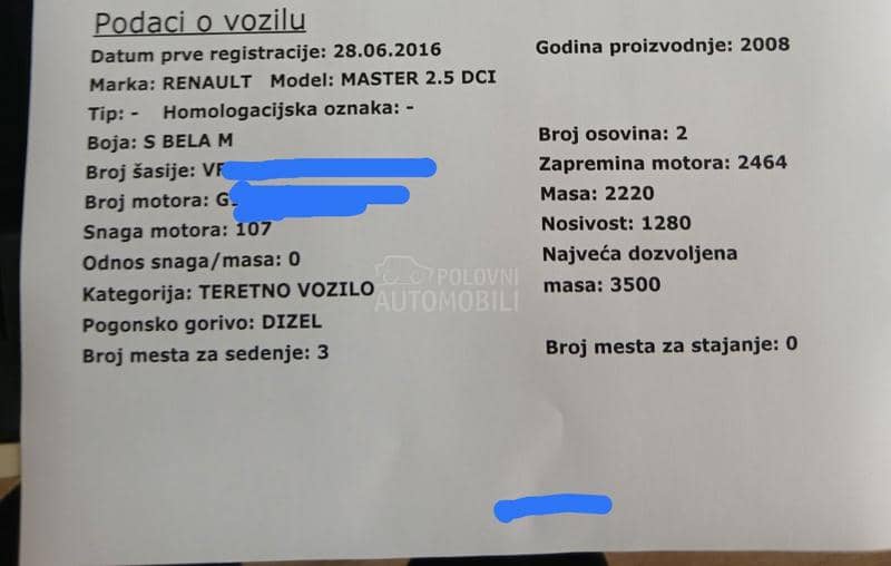 Renault Master 2.5 dci 150ks