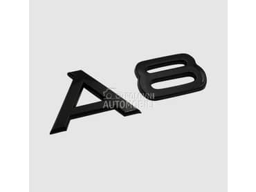 Znak A8 crni - samolepljiv za Audi A8