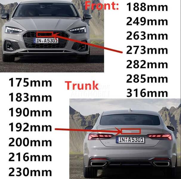 Znak natpis Q5 crni