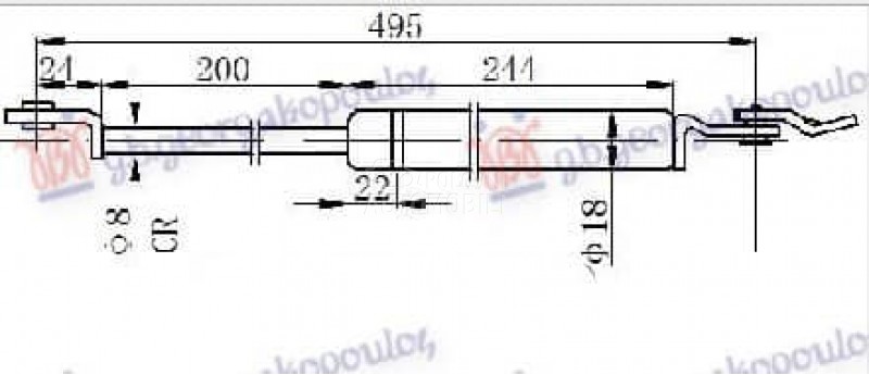 AMORTIZER GEPEK VRATA 190...