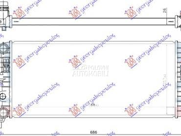 HLADNJAK MOTORA 1.0 Tsi BENZIN za Volkswagen up! od 2016. do 2019. god.