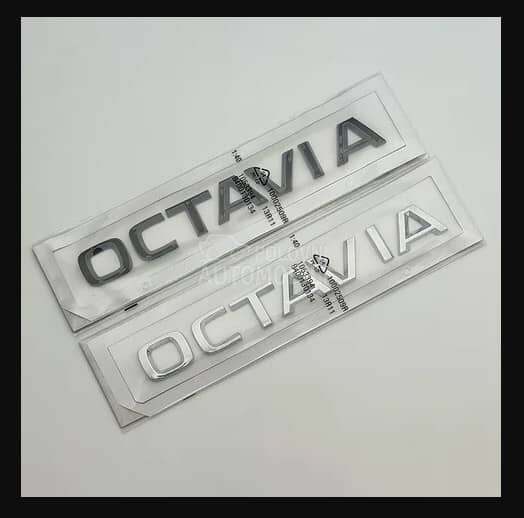 Znak natpis Octavia