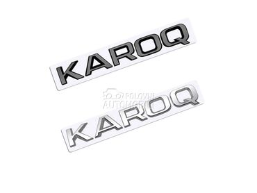 Znak natpis Karoq za Škoda Karoq