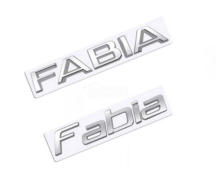 Znak natpis Fabia 2 modela