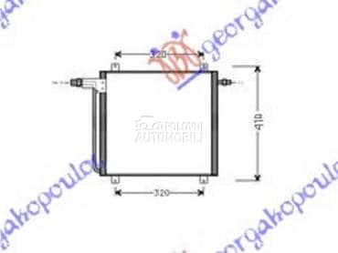 (NEMA) HLADNJAK KLIME (38x390) za Renault Twingo od 1992. do 1998. god.