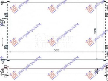 HLADNJAK MOTORA 1.6/1.8 8V za Seat Ibiza od 1993. do 1995. god.