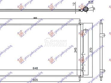 HLADNJAK KLIME 1.5 HIBRID... za Toyota Yaris od 2014. do 2017. god.