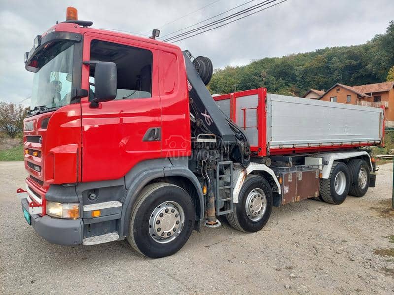 Scania 8x2 kran hiab 244