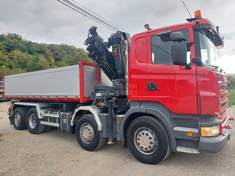Scania 8x2 kran hiab 244