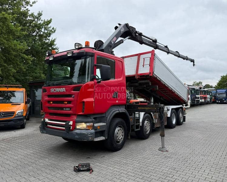 Scania 8x2 kran hiab 244