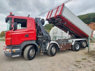 Scania 8x2 kran hiab 244