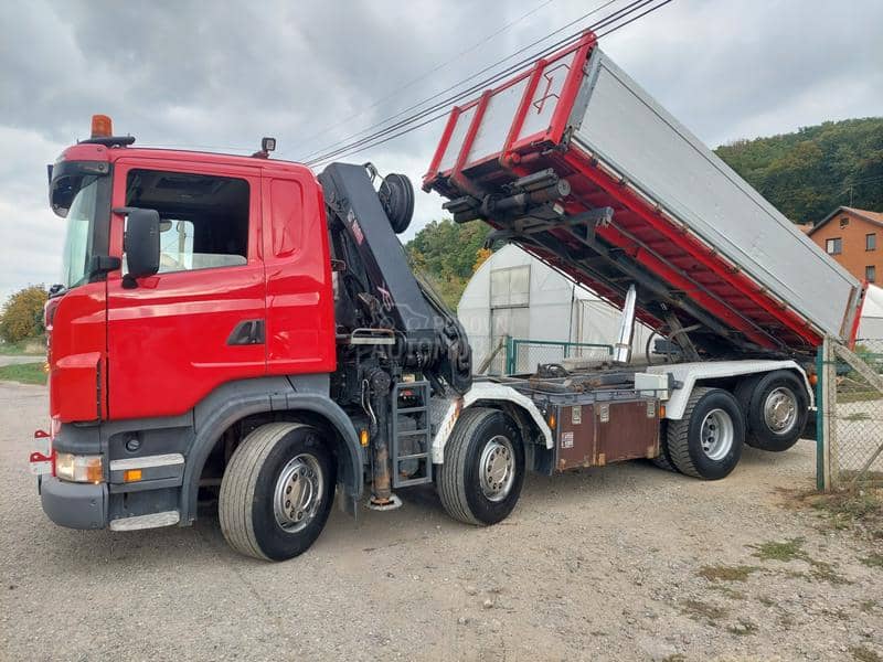 Scania 8x2 kran hiab 244