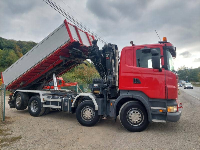 Scania 8x2 kran hiab 244