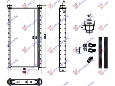GREJAC KABINE (135x280x26) za Audi A8 od 2009. do 2013. god.
