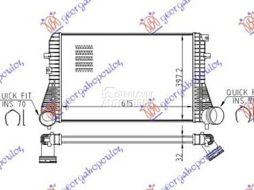 (NEMA) HLADNJAK... za Škoda Octavia od 2008. do 2013. god.