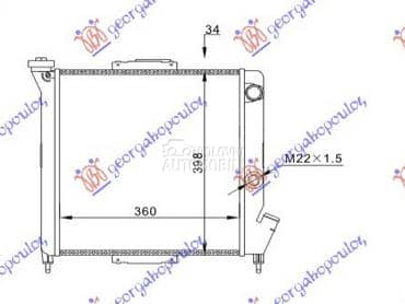 HLADNJAK MOTORA BENZIN (-)... za Renault R 5 od 1985. do 1995. god.