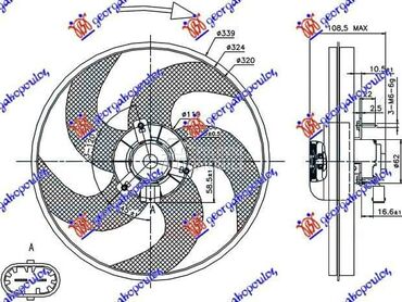 VENTILATOR KOMPLET (BENZIN/... za Peugeot 206 od 1998. do 2009. god.